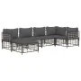 Juego de muebles de jardín 6 pzas cojines antracita ratán PE de vidaXL, Sofás de exterior - Ref: Foro24-3186771, Precio: 470,...