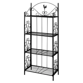 Black Square Plant Shelf by vidaXL, Pot stands - Ref: Foro24-40780, Price: 88,87 €, Discount: %