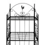 Schwarzes quadratisches Pflanzenregal von vidaXL, Topfständer - Ref: Foro24-40780, Preis: 94,56 €, Rabatt: %