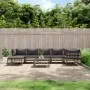 Gartenmöbel-Set 8 Stück und Kissen PE Rattan Anthrazit von vidaXL, Outdoor-Sofas - Ref: Foro24-3186777, Preis: 621,56 €, Raba...