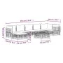 Gartenmöbel-Set 8 Stück und Kissen PE Rattan Anthrazit von vidaXL, Outdoor-Sofas - Ref: Foro24-3186777, Preis: 621,56 €, Raba...