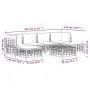Garden furniture set 7 pieces with anthracite gray PE rattan cushions by vidaXL, Outdoor sofas - Ref: Foro24-3186780, Price: ...