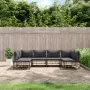 Juego de muebles de jardín 6 pzas cojines antracita ratán PE de vidaXL, Sofás de exterior - Ref: Foro24-3186787, Precio: 476,...