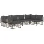 Garden furniture set 6 pieces anthracite cushions PE rattan by vidaXL, Outdoor sofas - Ref: Foro24-3186787, Price: 476,51 €, ...