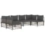 Juego de muebles de jardín 6 pzas cojines antracita ratán PE de vidaXL, Sofás de exterior - Ref: Foro24-3186787, Precio: 476,...