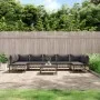 Gartenmöbel-Set 8-teilig und anthrazitfarbene PE-Rattan-Kissen von vidaXL, Outdoor-Sofas - Ref: Foro24-3186795, Preis: 630,30...