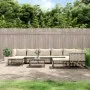 Garden furniture set 10 pieces and anthracite PE rattan cushions by vidaXL, Outdoor sofas - Ref: Foro24-3186808, Price: 798,8...