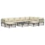 Gartenmöbel-Set 10-teilig und anthrazitfarbene PE-Rattan-Kissen von vidaXL, Outdoor-Sofas - Ref: Foro24-3186808, Preis: 798,8...