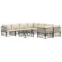 Gartenmöbel-Set 9-teilig und Kissen aus PE-Rattan Anthrazit von vidaXL, Outdoor-Sofas - Ref: Foro24-3186810, Preis: 775,92 €,...