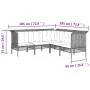 6-teiliges Gartenmöbel-Set und graue synthetische Rattankissen von vidaXL, Gartensets - Ref: Foro24-3187548, Preis: 378,31 €,...