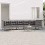 Garden furniture set 8 pieces and gray synthetic rattan cushions by vidaXL, Garden sets - Ref: Foro24-3187551, Price: 464,22 ...