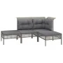 Garden furniture set 8 pieces and gray synthetic rattan cushions by vidaXL, Garden sets - Ref: Foro24-3187551, Price: 464,22 ...