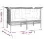 6-teiliges Gartenmöbel-Set und graue synthetische Rattankissen von vidaXL, Gartensets - Ref: Foro24-3187563, Preis: 349,47 €,...