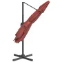 Cantilever parasol with terracotta LEDs 400x300 cm by vidaXL, Umbrellas - Ref: Foro24-319934, Price: 262,65 €, Discount: %