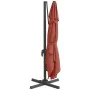 Cantilever parasol with terracotta LEDs 400x300 cm by vidaXL, Umbrellas - Ref: Foro24-319934, Price: 262,65 €, Discount: %