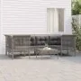 Set de muebles de jardín 7 pzas y cojines ratán sintético gris de vidaXL, Conjuntos de jardín - Ref: Foro24-3187564, Precio: ...