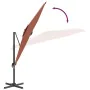 Cantilever parasol with terracotta LEDs 400x300 cm by vidaXL, Umbrellas - Ref: Foro24-319934, Price: 262,65 €, Discount: %