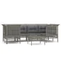 7-piece garden furniture set with gray synthetic rattan cushions by vidaXL, Garden sets - Ref: Foro24-3187564, Price: 391,51 ...