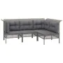 7-piece garden furniture set with gray synthetic rattan cushions by vidaXL, Garden sets - Ref: Foro24-3187564, Price: 391,51 ...