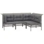 Garden furniture set 9 pieces and gray synthetic rattan cushions by vidaXL, Garden sets - Ref: Foro24-3187566, Price: 523,47 ...