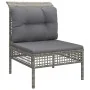 Garden furniture set 9 pieces and gray synthetic rattan cushions by vidaXL, Garden sets - Ref: Foro24-3187566, Price: 523,47 ...