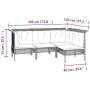 Garden furniture set 9 pieces and gray synthetic rattan cushions by vidaXL, Garden sets - Ref: Foro24-3187566, Price: 523,47 ...