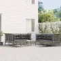 9-piece garden furniture set and gray synthetic rattan cushions by vidaXL, Garden sets - Ref: Foro24-3187573, Price: 543,25 €...