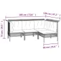 9-piece garden furniture set and gray synthetic rattan cushions by vidaXL, Garden sets - Ref: Foro24-3187573, Price: 543,25 €...