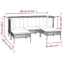 Set de muebles de jardín 9 pzas y cojines ratán sintético gris de vidaXL, Conjuntos de jardín - Ref: Foro24-3187573, Precio: ...
