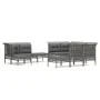 11-piece garden furniture set and gray synthetic rattan cushions by vidaXL, Garden sets - Ref: Foro24-3187576, Price: 603,05 ...
