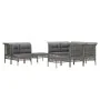 11-piece garden furniture set and gray synthetic rattan cushions by vidaXL, Garden sets - Ref: Foro24-3187576, Price: 603,05 ...