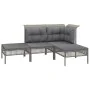 11-piece garden furniture set and gray synthetic rattan cushions by vidaXL, Garden sets - Ref: Foro24-3187576, Price: 603,05 ...