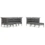 10-piece garden furniture set and gray synthetic rattan cushions by vidaXL, Garden sets - Ref: Foro24-3187575, Price: 511,31 ...