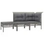 10-piece garden furniture set and gray synthetic rattan cushions by vidaXL, Garden sets - Ref: Foro24-3187575, Price: 511,31 ...
