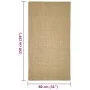 Sisal carpet for scratching post 80x150 cm by vidaXL, Cat Furniture Accessories - Ref: Foro24-3203416, Price: 68,56 €, Discou...
