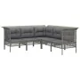 Garden furniture set 11 pieces and gray synthetic rattan cushions by vidaXL, Garden sets - Ref: Foro24-3187587, Price: 747,21...