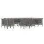 13-piece garden furniture set and gray synthetic rattan cushions by vidaXL, Garden sets - Ref: Foro24-3187588, Price: 859,10 ...