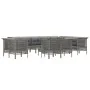 13-piece garden furniture set and gray synthetic rattan cushions by vidaXL, Garden sets - Ref: Foro24-3187588, Price: 859,10 ...