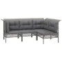 8-piece garden furniture set and gray synthetic rattan cushions by vidaXL, Garden sets - Ref: Foro24-3187592, Price: 480,53 €...