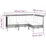8-piece garden furniture set and gray synthetic rattan cushions by vidaXL, Garden sets - Ref: Foro24-3187592, Price: 480,53 €...