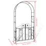Gartenbogentür von vidaXL, Pergolen, Bögen und Gartenspaliere - Ref: Foro24-40784, Preis: 105,63 €, Rabatt: %