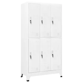Steel locker with 6 compartments 90x45x180 cm by vidaXL, Lockers and storage cabinets - Ref: Foro24-20156, Price: 331,29 €, D...