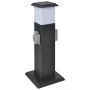 Columna con enchufes y lámpara para el jardín negra de vidaXL, Enchufes de pared - Ref: Foro24-41235, Precio: 38,79 €, Descue...