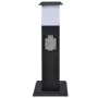 Column with sockets and black garden lamp by vidaXL, wall sockets - Ref: Foro24-41235, Price: 38,64 €, Discount: %
