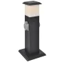 Column with sockets and black garden lamp by vidaXL, wall sockets - Ref: Foro24-41235, Price: 38,64 €, Discount: %