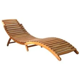 Brown Acacia Solid Wood Lounger by vidaXL, Loungers - Ref: Foro24-46650, Price: 141,91 €, Discount: %