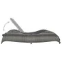 Lounger with anthracite gray synthetic rattan cushion by vidaXL, Outdoor beds - Ref: Foro24-49494, Price: 273,45 €, Discount: %