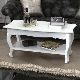 White 2-level MDF coffee table by vidaXL, Coffee table - Ref: Foro24-60629, Price: 138,28 €, Discount: %