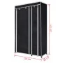 Stoffschränke 2 Einheiten schwarz von vidaXL, Kleiderschränke - Ref: Foro24-60720, Preis: 79,79 €, Rabatt: %