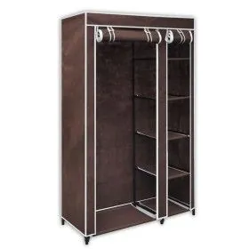 Armario de tela marrón de vidaXL, Armarios roperos - Ref: Foro24-60721, Precio: 49,40 €, Descuento: %